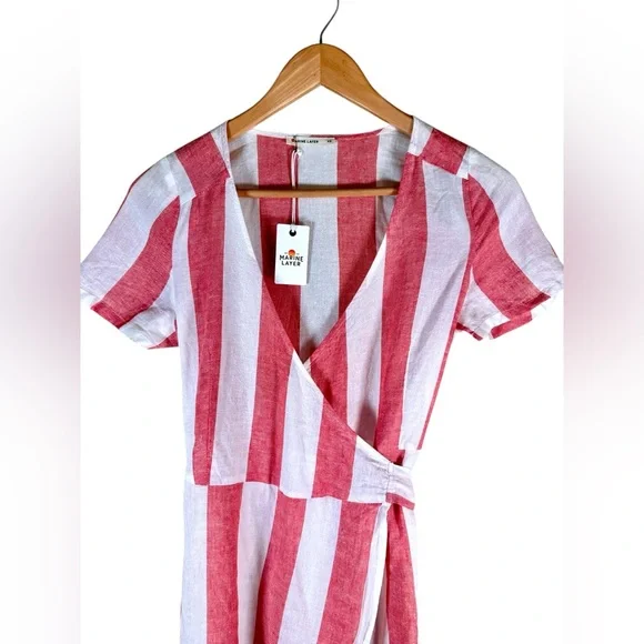 NWT Marine Layer Frances Wrap Dress - Picture 4 of 12